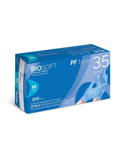 Guanti in nitrile blu 100pz