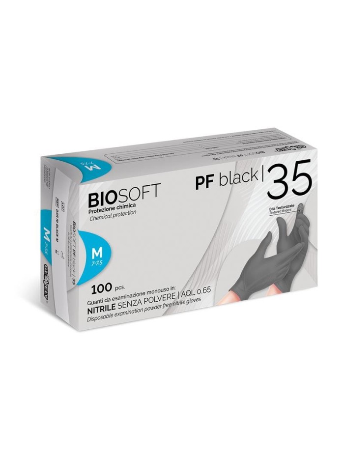Guanti in nitrile nero 100pz