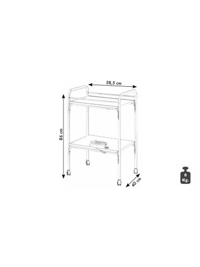 Carrello Lolly in acciaio