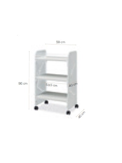 Carrello Silvy plus in acciaio