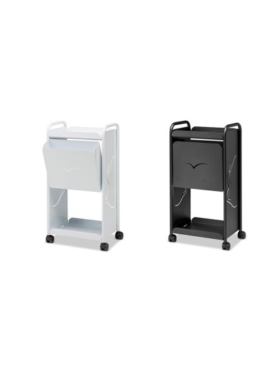 Carrello Gaia con cestino in acciaio