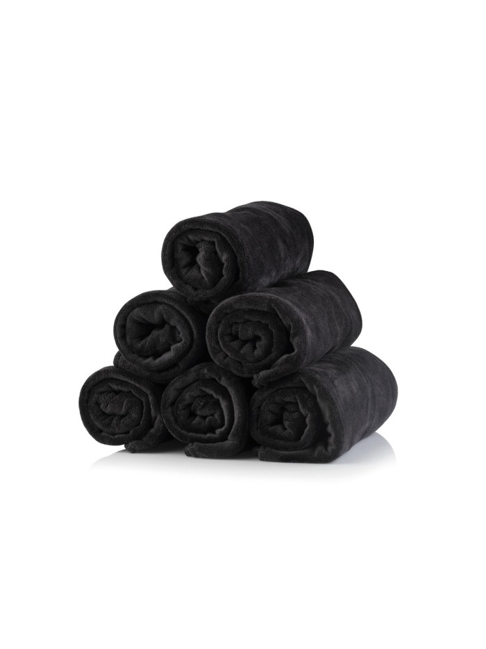 Salvietta asciugamano in Microfibra nera 45x85cm