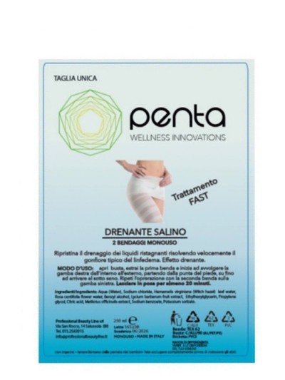 Bendaggio drenante salino 250ml