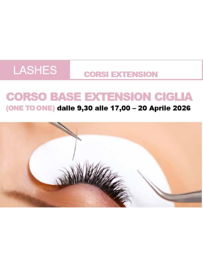 Corso Allungamento ciglia ONE TO ONE 20/04/2026