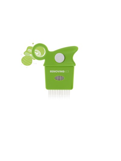 Pettine anti pediculosi con lente d'ingrandimento