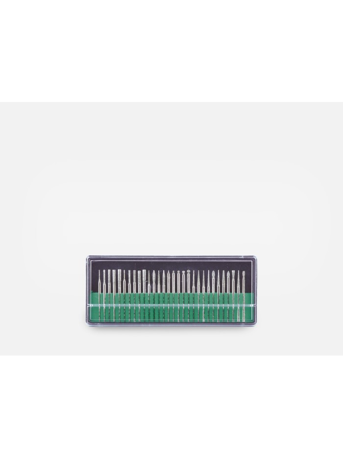 Set 30 punte diamantate per fresa