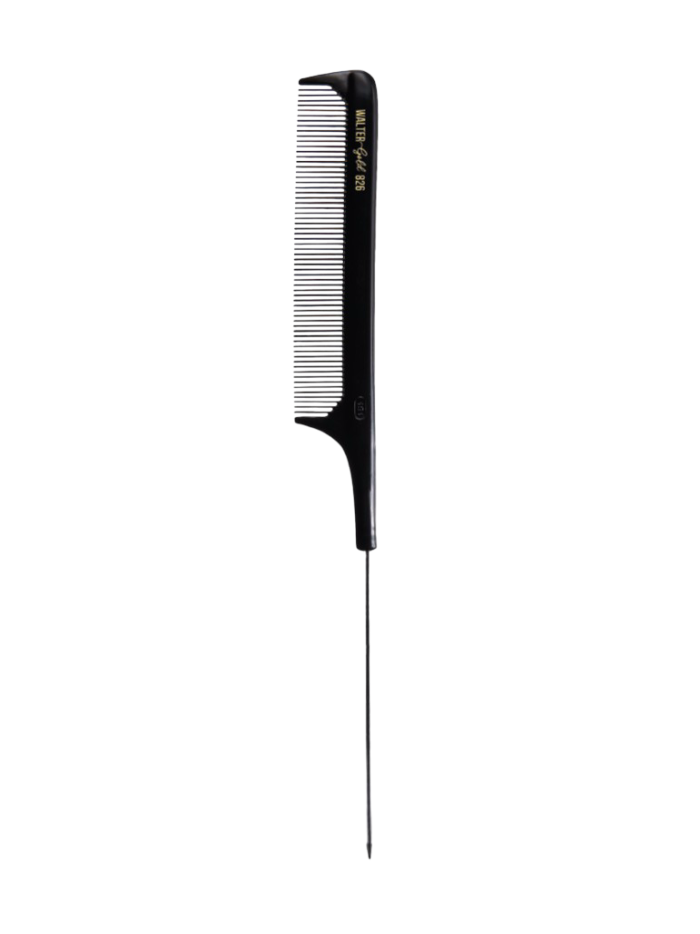 Pettine a coda ferro Walter Gold 21cm