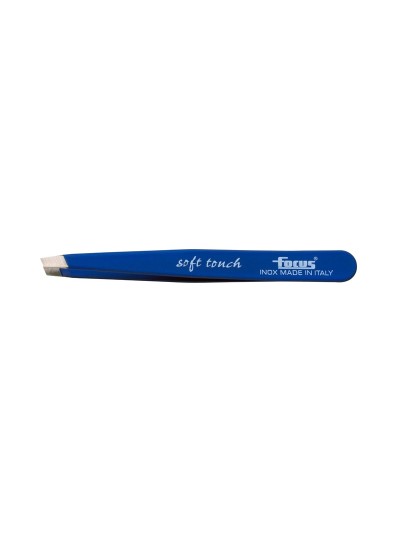 Pinzetta Focus punta obliqua Soft Touch