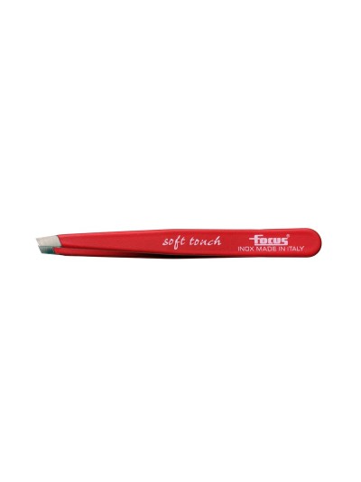 Pinzetta Focus punta obliqua Soft Touch