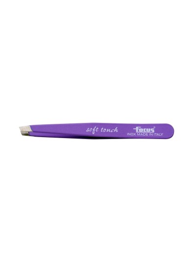 Pinzetta Focus punta obliqua Soft Touch