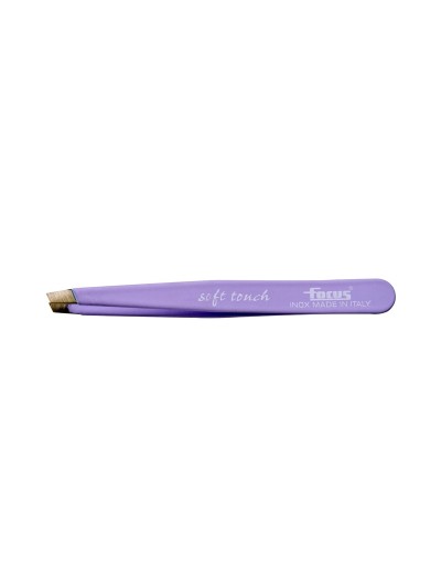 Pinzetta Focus punta obliqua Soft Touch