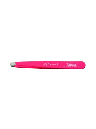Pinzetta Focus punta obliqua Soft Touch