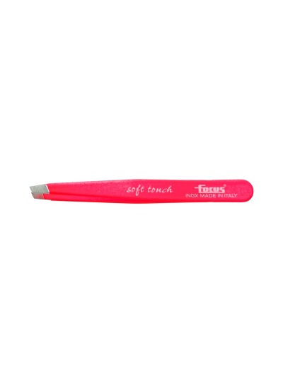 Pinzetta Focus punta obliqua Soft Touch