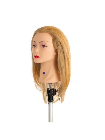 Testina studio 40cm Biondo Chiaro 100% naturale