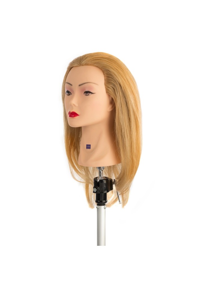 Testina studio 40cm Biondo Chiaro 100% naturale